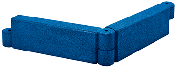 EUROFLEX® Modular Sandbox Edging 彈性橡膠 提供衝撞保護 避免孩子在遊玩時受傷 自由設計沙池大小 簡化安裝維護 