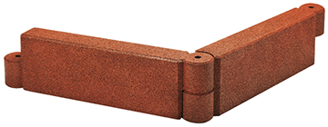 EUROFLEX® Modular Sandbox Edging 彈性橡膠 提供衝撞保護 避免孩子在遊玩時受傷 自由設計沙池大小 簡化安裝維護 